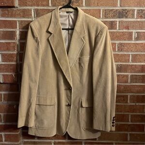 Vintage The Men's Store Bloomingdales sz 42 R Tan Corduroy Sports Coat Blazer